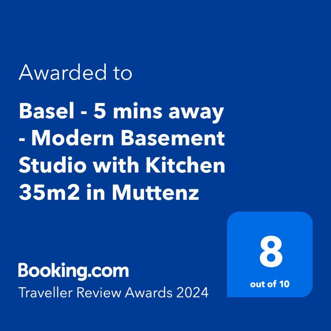 Basel - 5 Mins Away - Modern Basement Studio With Kitchen 35M2 In Muttenz Extérieur photo