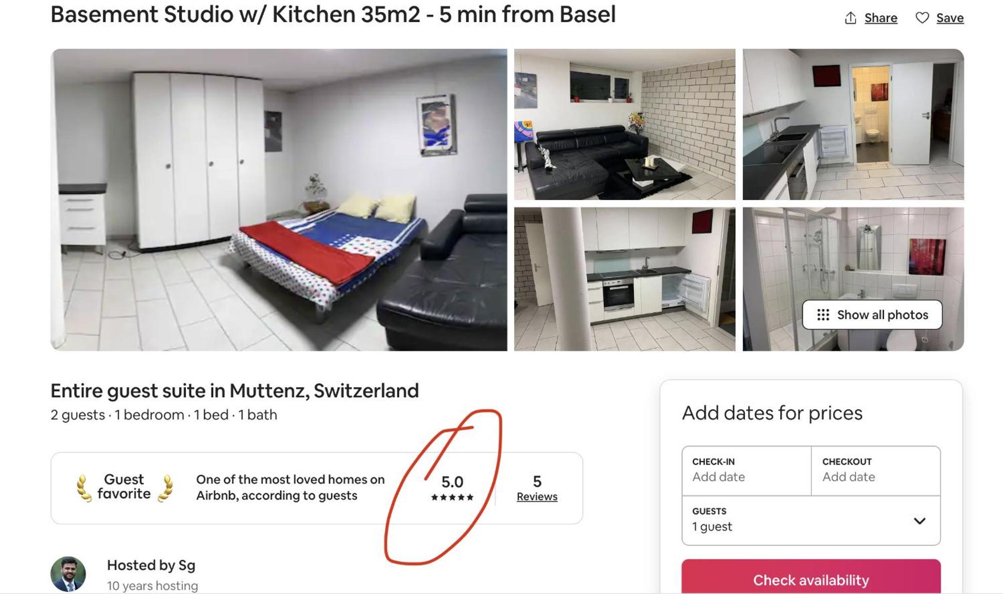 Basel - 5 Mins Away - Modern Basement Studio With Kitchen 35M2 In Muttenz Extérieur photo
